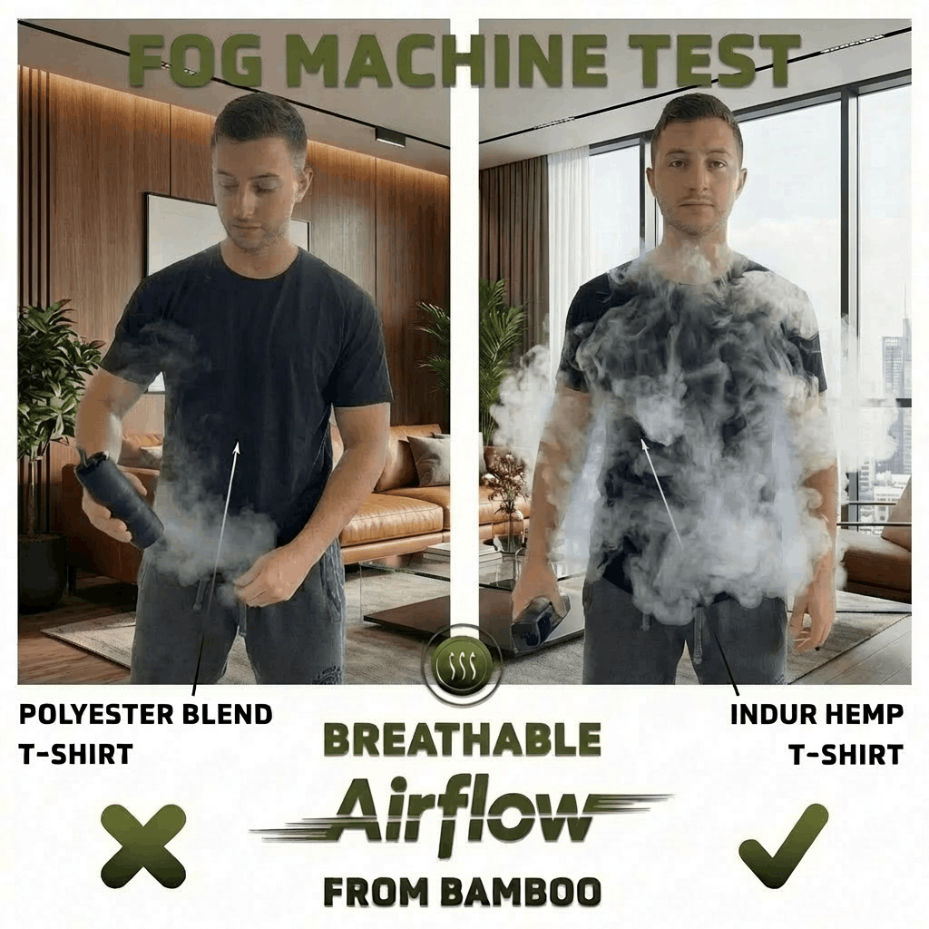 EARTH’S LIFETIME TEE: HEMP. BAMBOO. NO PFAS. GRIPS ARMS. HIDES GUT.