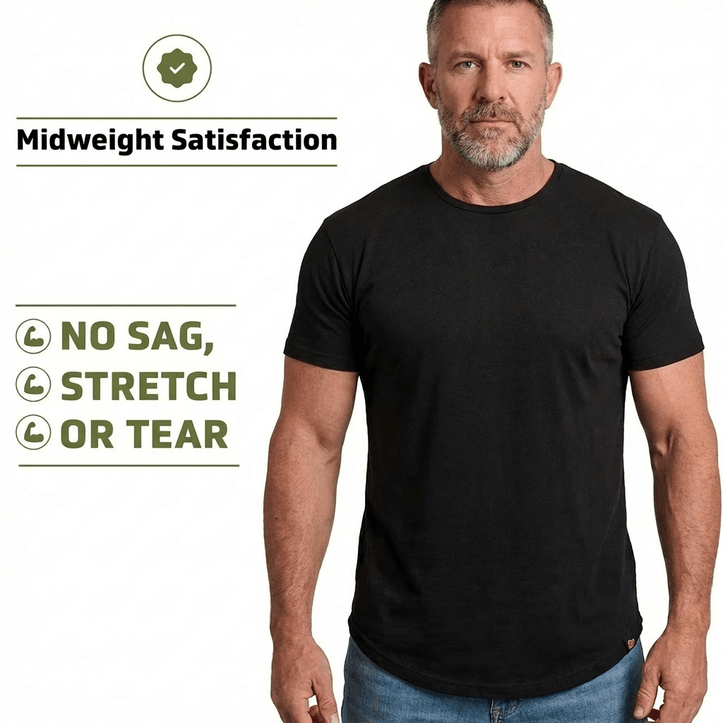 EARTH’S LIFETIME TEE: HEMP. BAMBOO. NO PFAS. GRIPS ARMS. HIDES GUT.